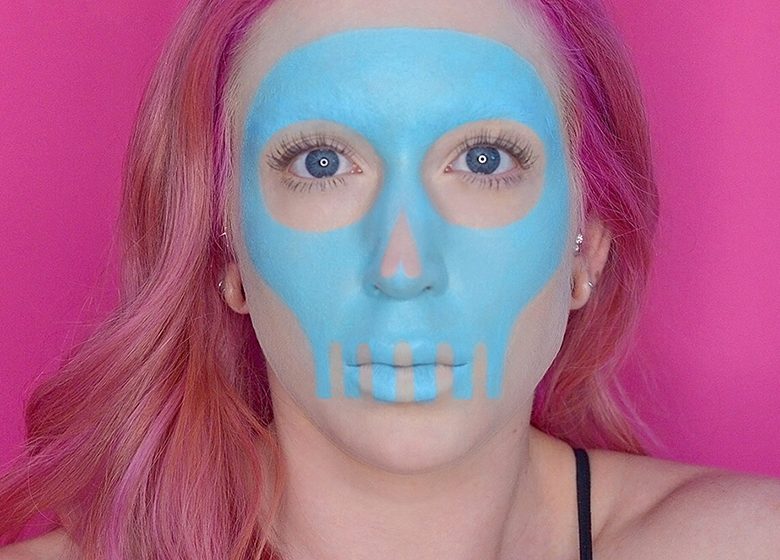 Pastel Skull Halloween Makeup Tutorial